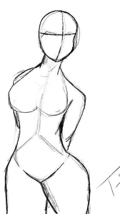 Женское тело рисунок