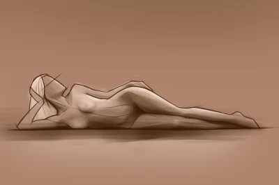 Эскиз тела девушки