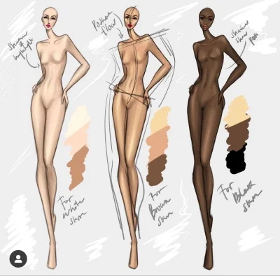 Фэшн иллюстрация фигура