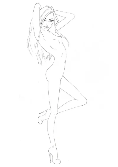 Модели для рисования одежды