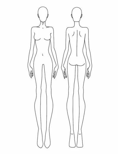 Эскиз модели для одежды