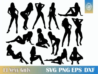 Силуэт лежащей девушки