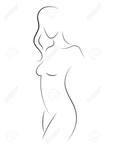 Силуэт женской фигуры