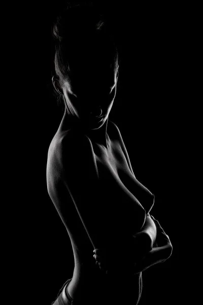 Красивый женский силуэт