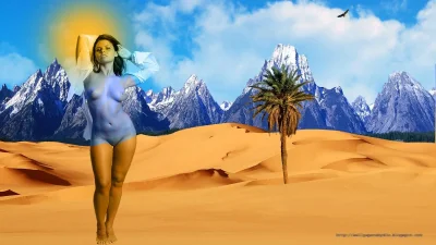 Эротическая фотосессия в пустыне