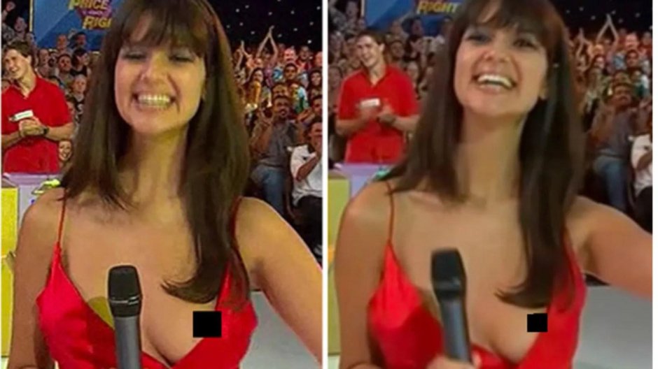 Показала грудь в прямом эфире