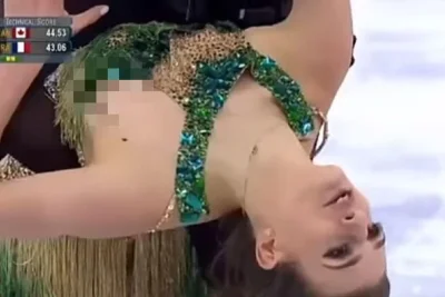 Габриэлла пападакис расстегнулось платье