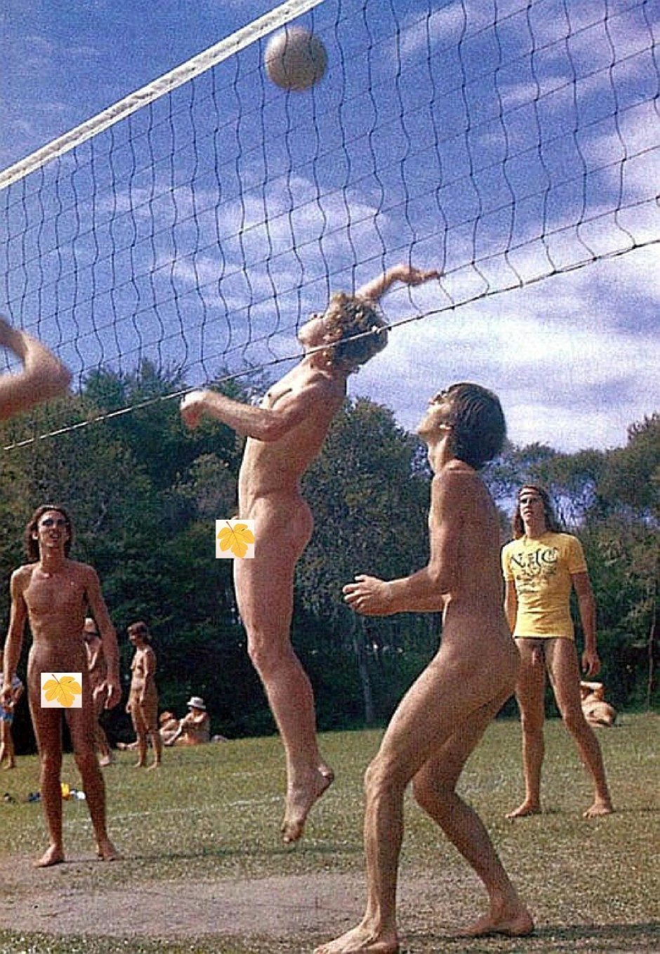 Голые волейбол