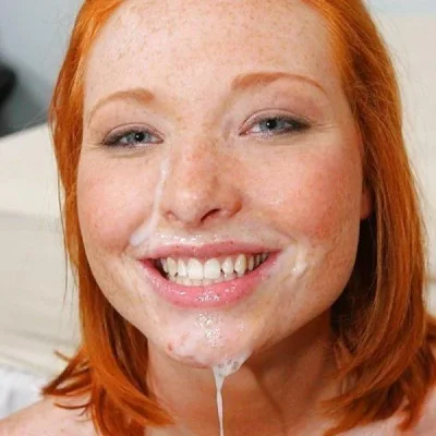 Кончил на лицо девушки в веснушках