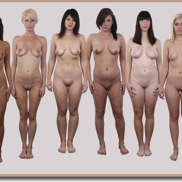 Голые женщины разных телосложений