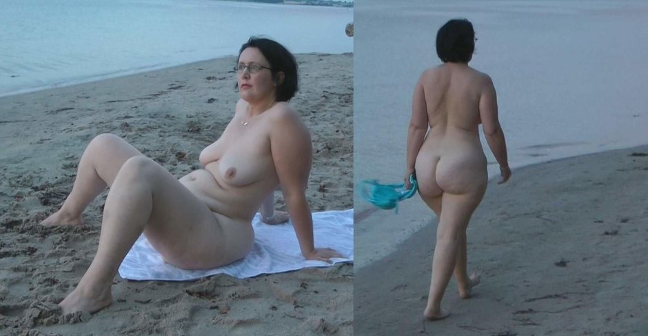 Большая жопа на пляже