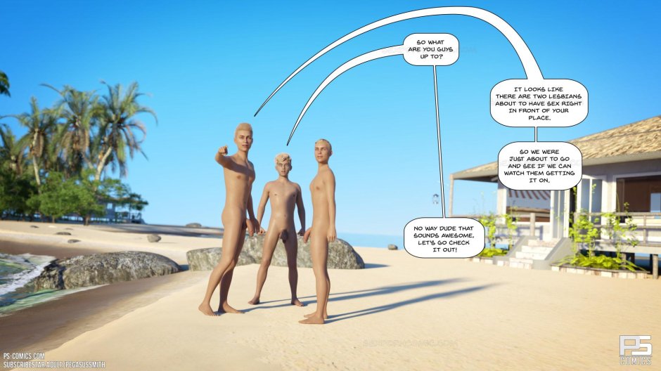 Порно комикс нагишом