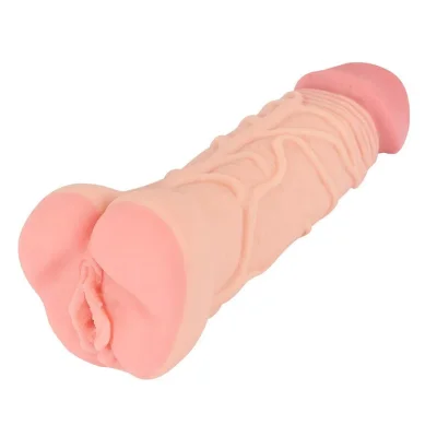 Телесный вибратор-реалистик dybbuk - см