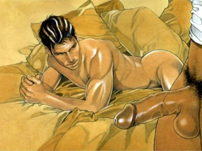 Гей эротика в рисунках и живописи