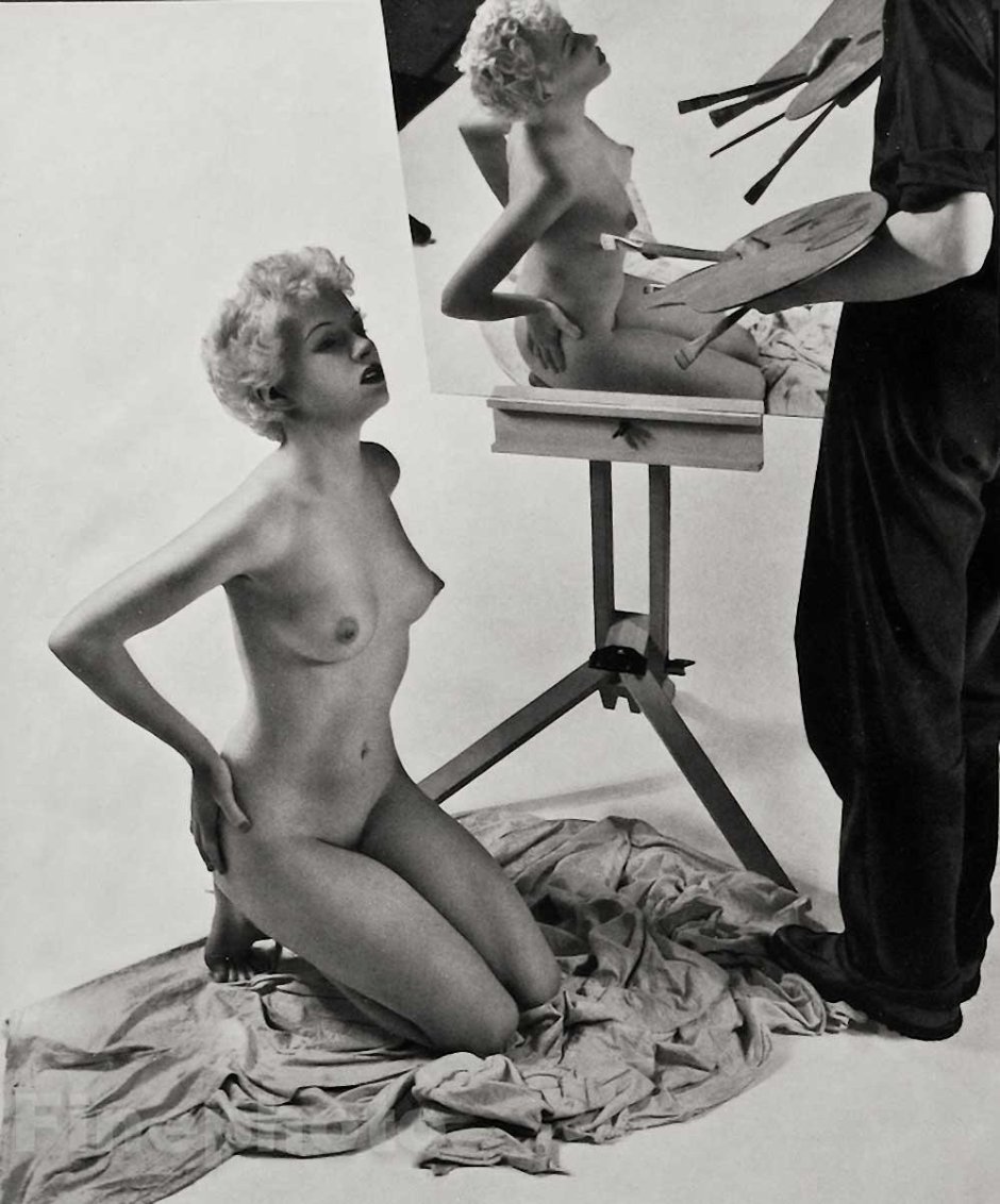 Голые женщины натурщицы ретро