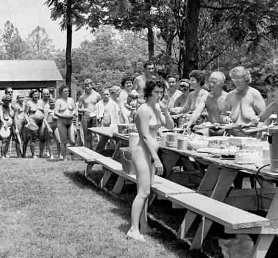 Пионерский лагерь ретро ню