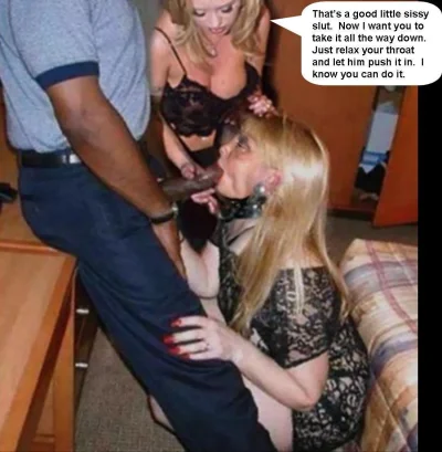 Красивый кроссдрессер кляп