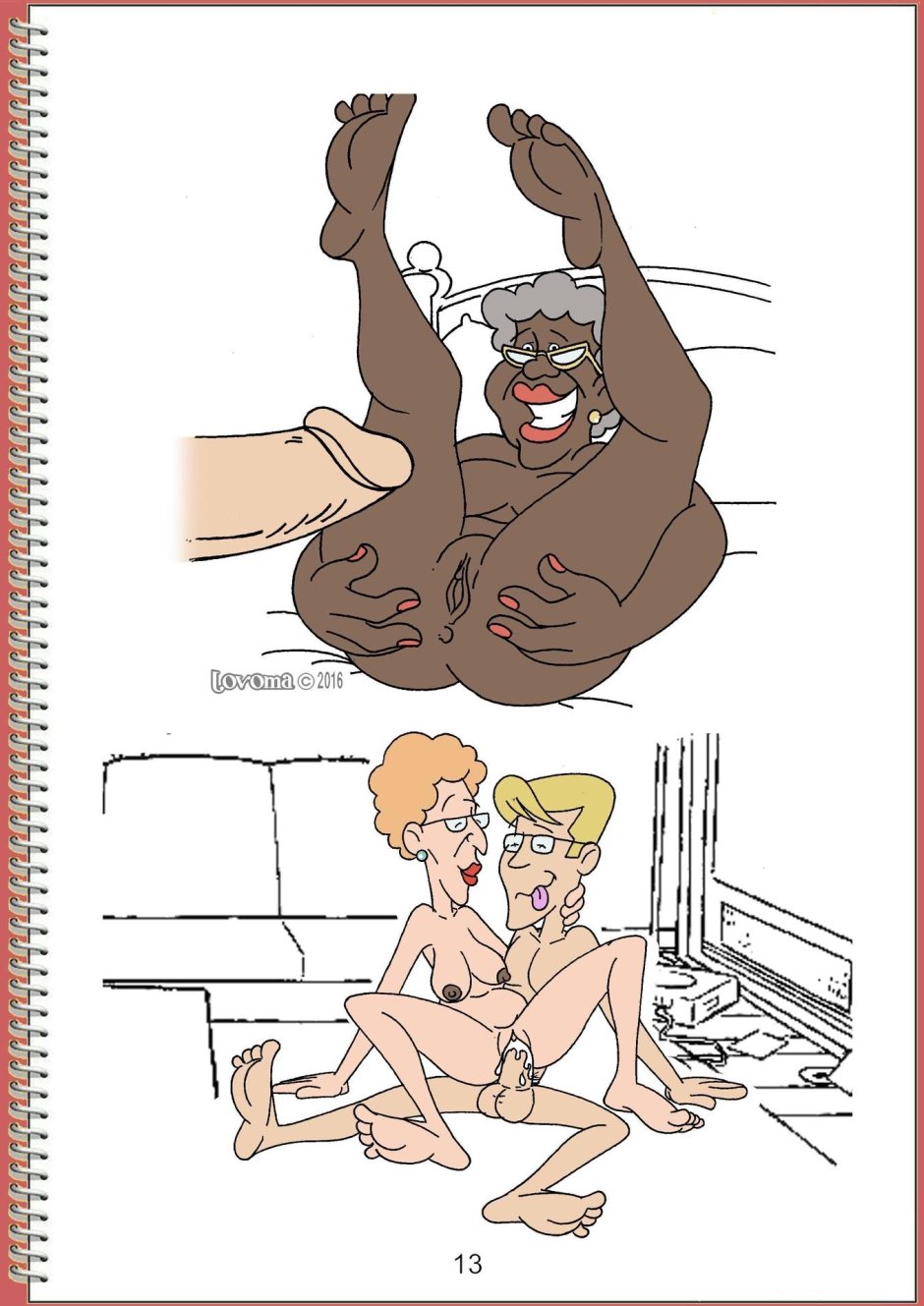 Рисованная порно