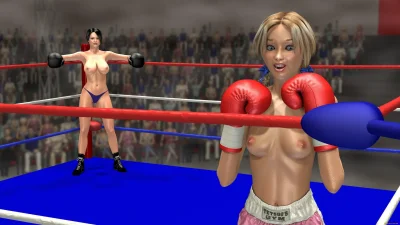 Бокс голых девушек