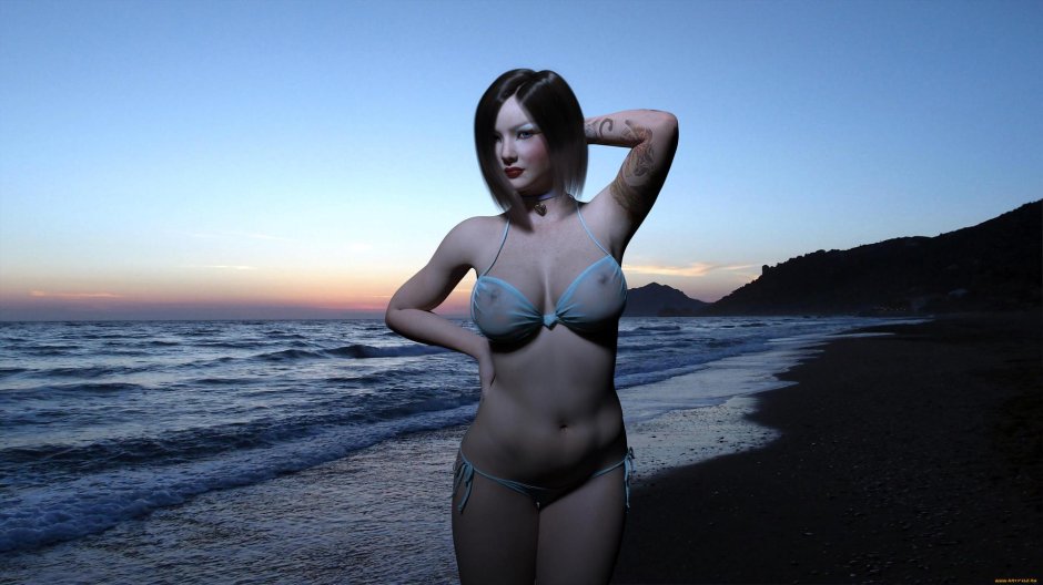 Д графика девушки