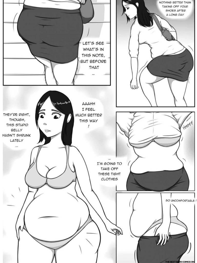 Weight gain fat belly аниме манга