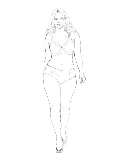 Набросок женской фигуры