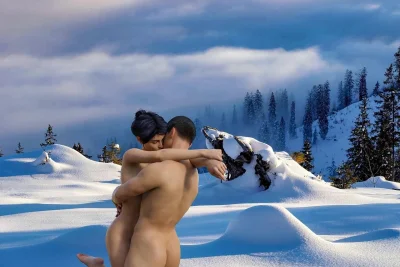 Пейзаж зима