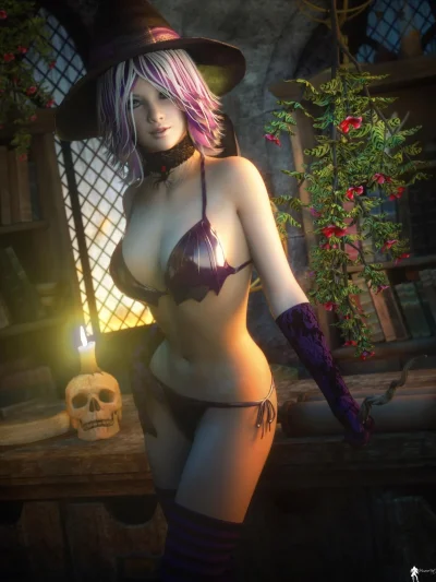 Ведьмочка ню