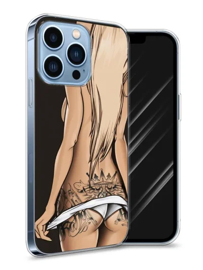 Черный чехол с голой бабой