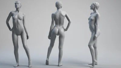 Д модель женщины