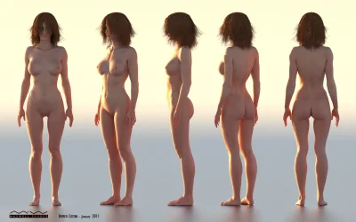 Д модель девушки