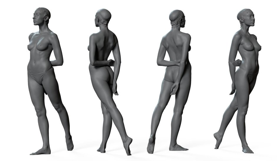 Анатомия женского тела ню