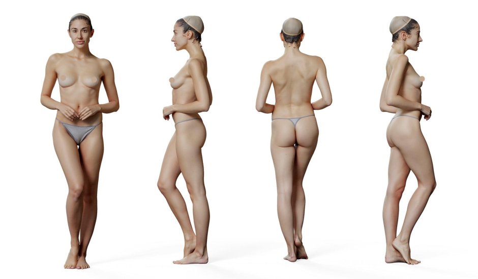 Голое женское тело референс