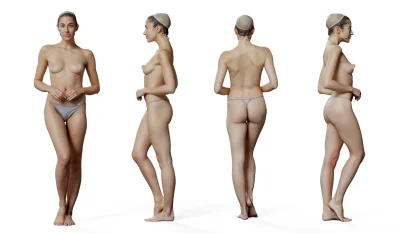 Голое женское тело референс