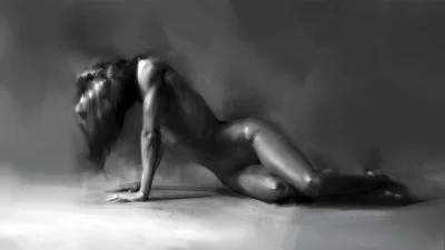 Иллюстрации в стиле ню