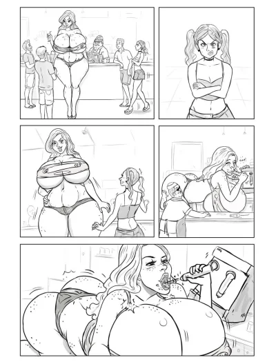 Giantess growth breast expansion