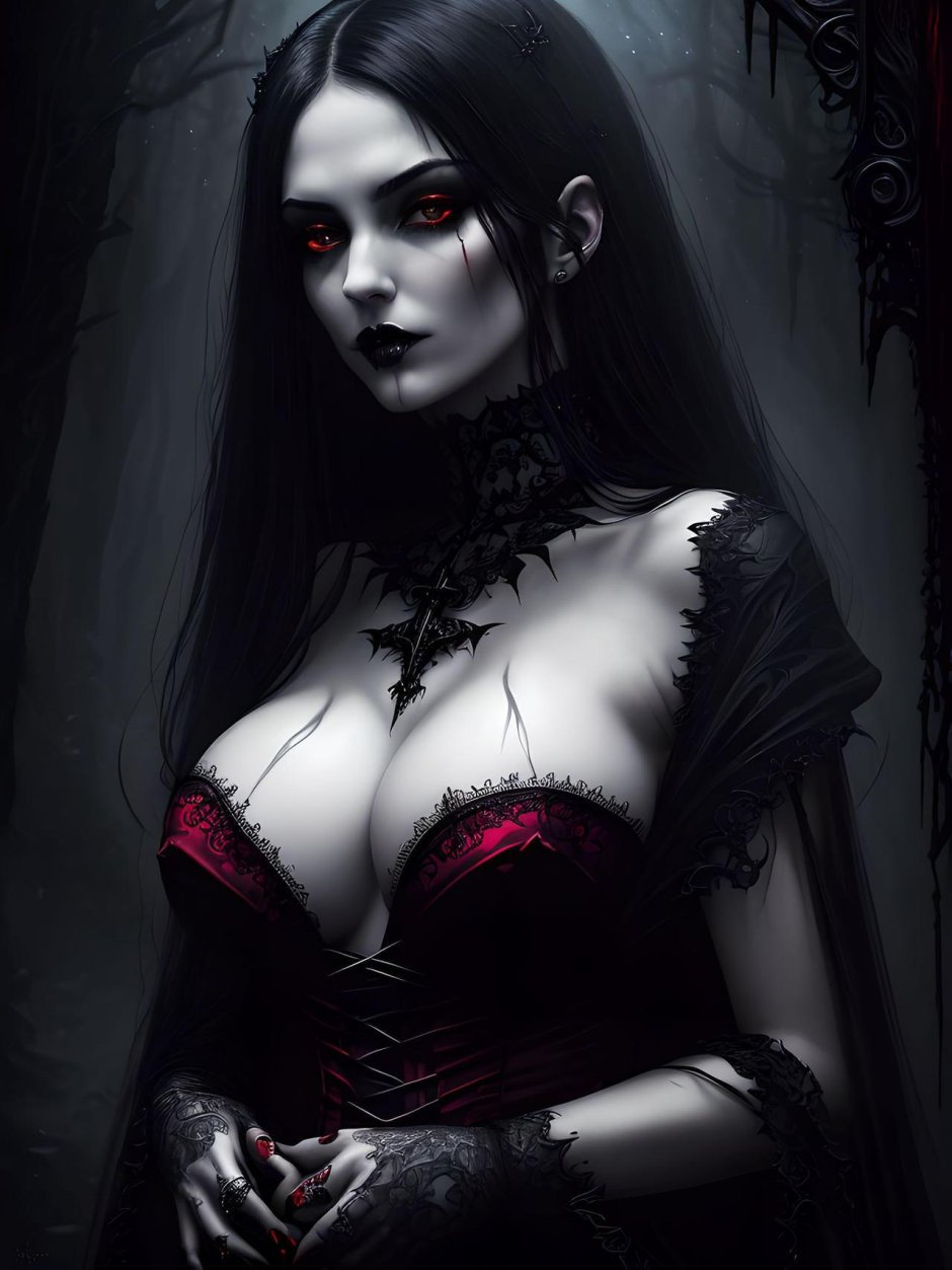 Красивая вампирша