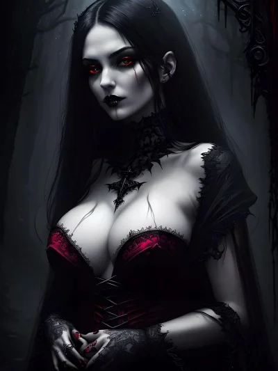 Красивая вампирша