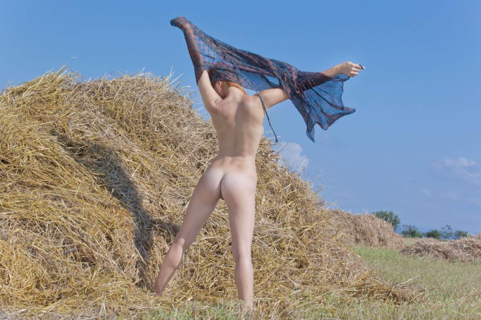 Фотосессия со стогами сена