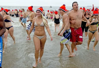 Новогодний заплыв в нидерландах