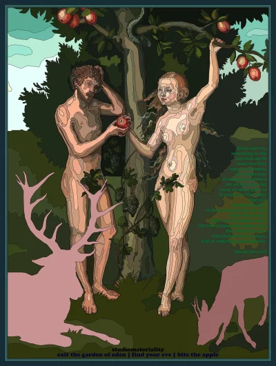 Лукас кранах адам и ева