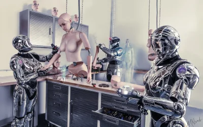 Девушка робот секс