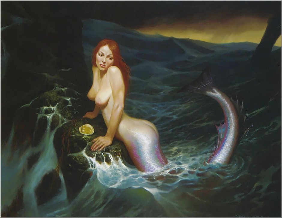 Настоящая голая русалка