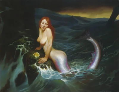 Настоящая голая русалка