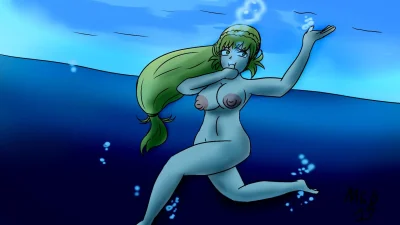 Мультяшная русалка