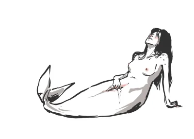 Русалка для рисования