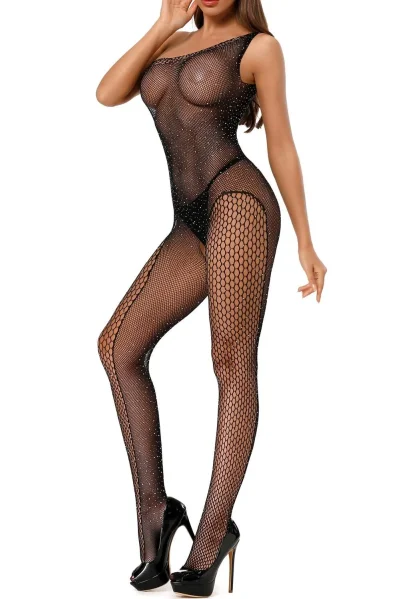 Эротический комбинезон в сеточку