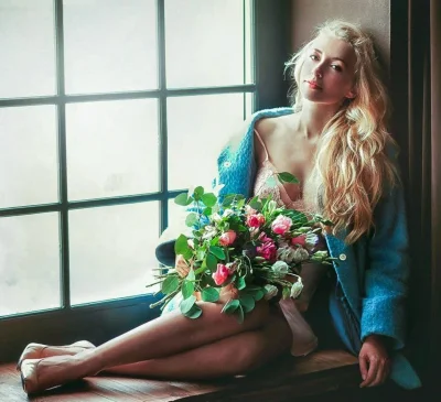 Фотосессия в цветах