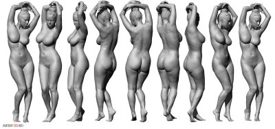 Несколько голых женщин