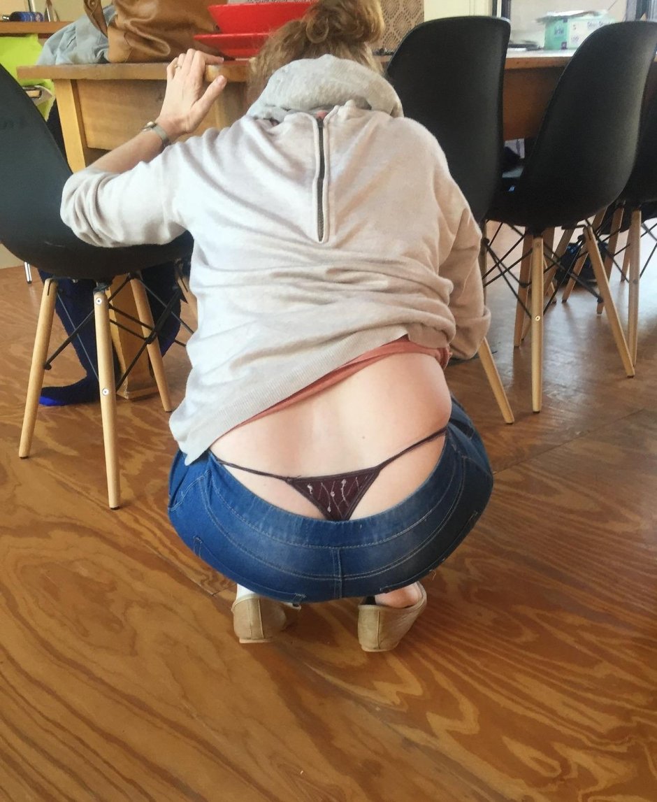 Whale tail thong